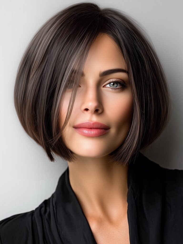 proper bob haircut is one of the classic short haircuts for women with face framing jaw hugging precision cut